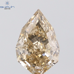 1.13 CT Kite Diamond Natural Brown Color SI Clarity (8.43 MM)