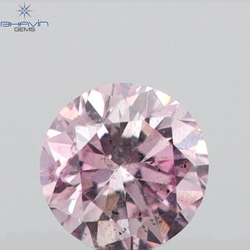 0.05 CT ラウンド シェイプ ナチュラル ダイヤモンド ピンク (アーガイル) カラー SI2 クラリティ (2.36 MM)
