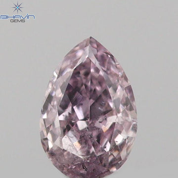 0.05 CT ペアシェイプ 天然ダイヤモンド ピンクカラー SI1 クラリティ (2.96 MM)
