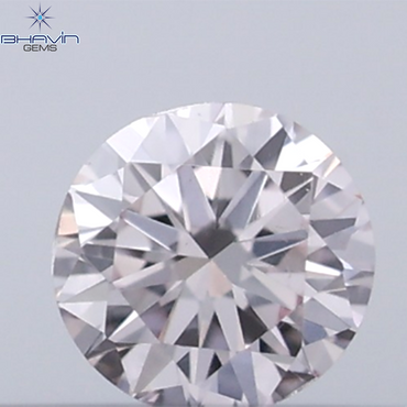 0.07 CT Round Natural Diamond Pink (Argyle) Color VS Clarity
