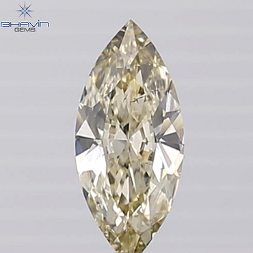 0.38 CT Marquise Shape Natural Loose Diamond Yellow Color VS2 Clarity (8.32 MM)