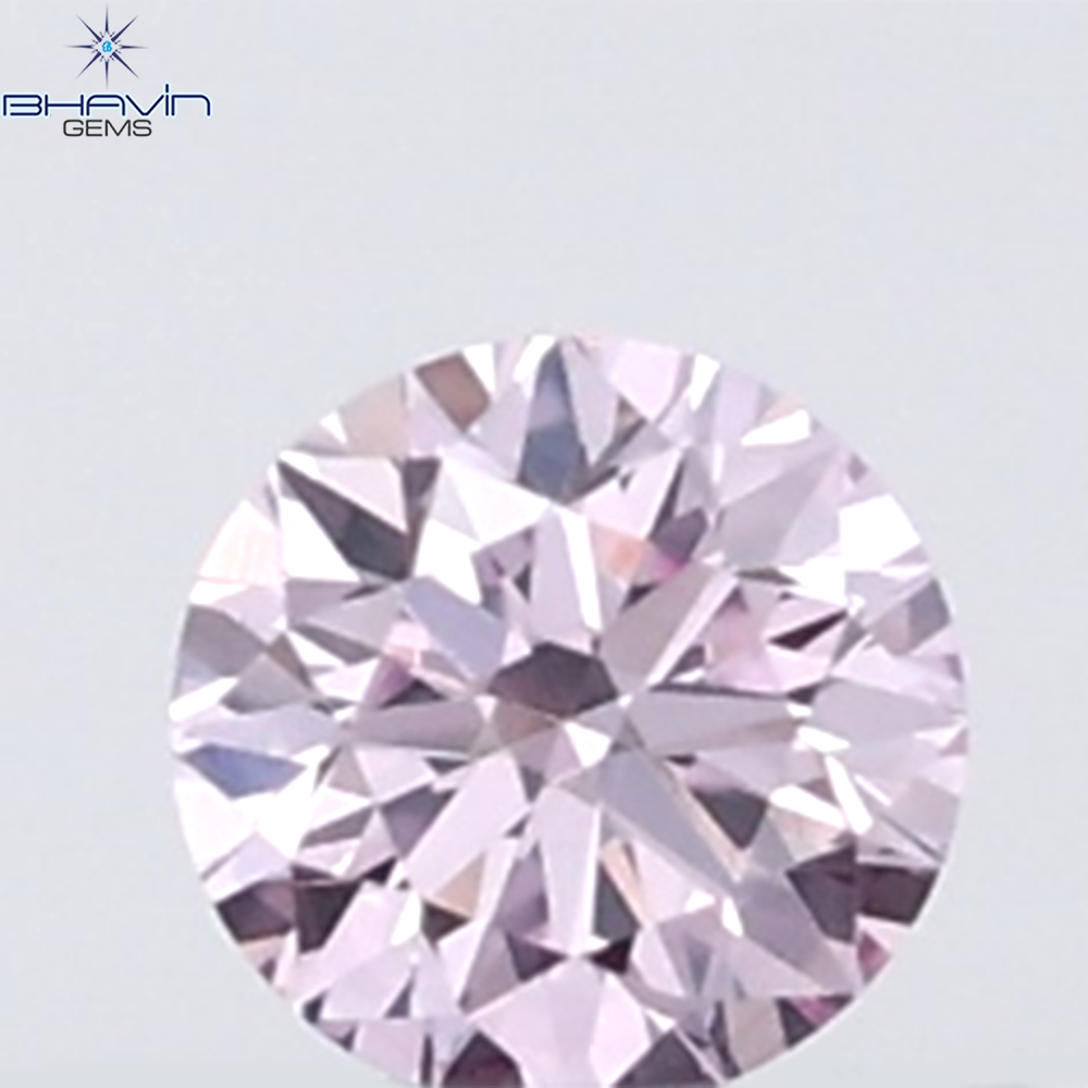 0.05 CT Round Natural Diamond Pink (Argyle) Color VS-SI Clarity