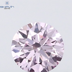 0.05 CT Round Natural Diamond Pink (Argyle) Color VS-SI Clarity