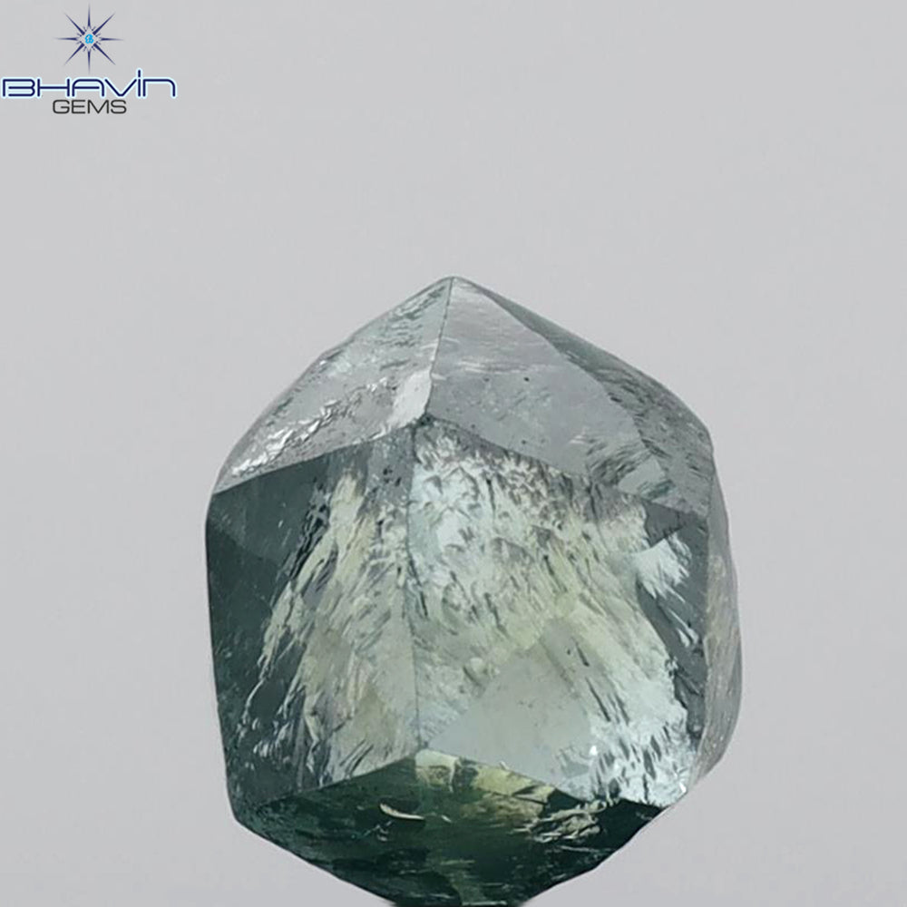 3.10 CT Natural Rough Diamond Enhanced Blue Color Clarity VS2 (8.21 MM)
