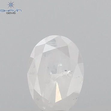 0.23 CT Oval Shape Natural Diamond White Color I2 Clarity (4.30 MM)