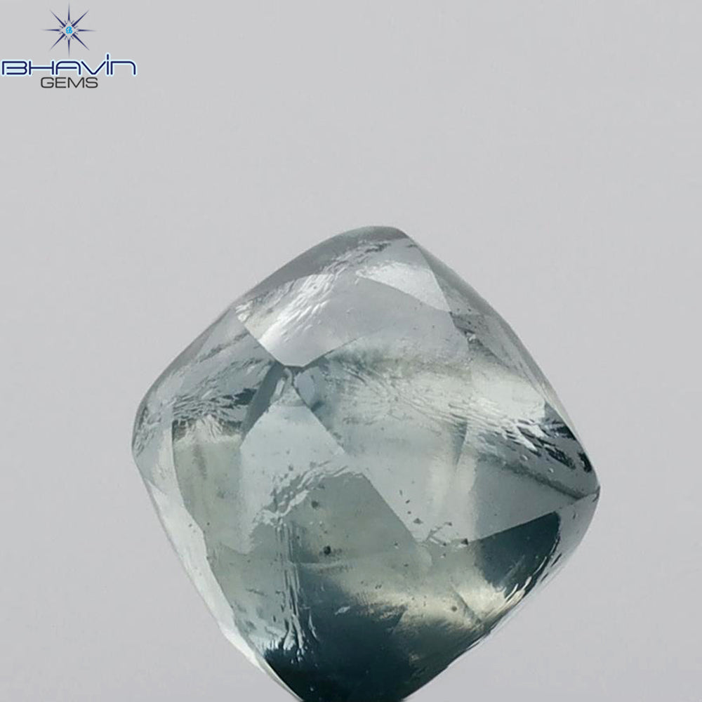 2.93 CT Natural Rough Diamond Enhanced Blue Color Clarity SI (7.97 MM)