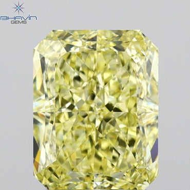 GIA認定 1.27 CT クッションダイヤモンド イエローカラー 天然ダイヤモンド VS1 クラリティ (5.97 MM)