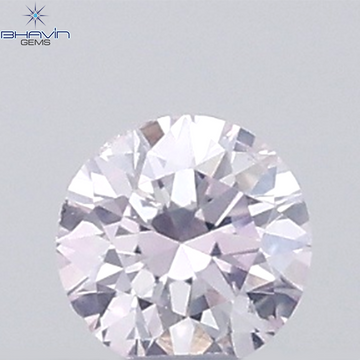 0.04 CT Round Natural Diamond Pink Color VS-SI Clarity