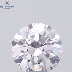 0.04 CT Round Natural Diamond Pink Color VS-SI Clarity