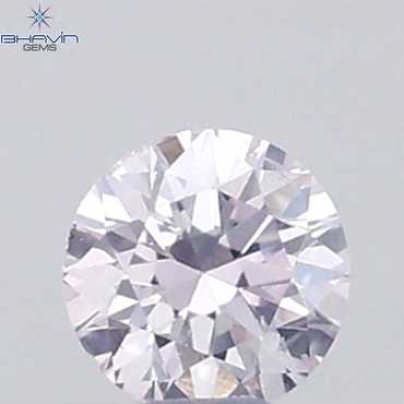 0.04 CT Round Natural Diamond Pink Color VS-SI Clarity