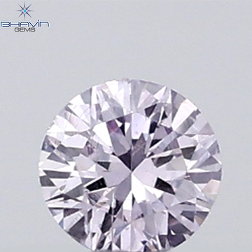 0.05 CT Round Natural Diamond Pink Color VS Clarity