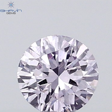 0.05 CT Round Natural Diamond Pink Color VS Clarity