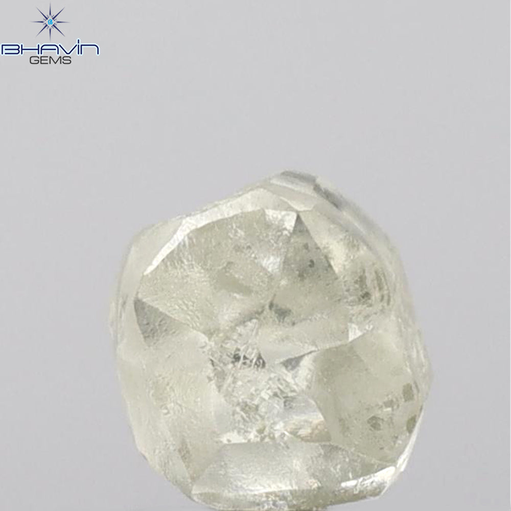 2.23 CT Rough Shape Natural Loose Diamond White (M) Color VS2 Clarity (6.40 MM)