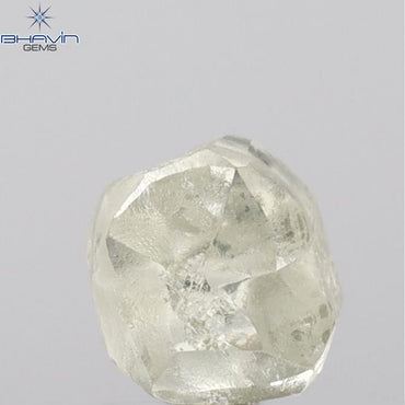 2.23 CT Rough Shape Natural Loose Diamond White (M) Color VS2 Clarity (6.40 MM)