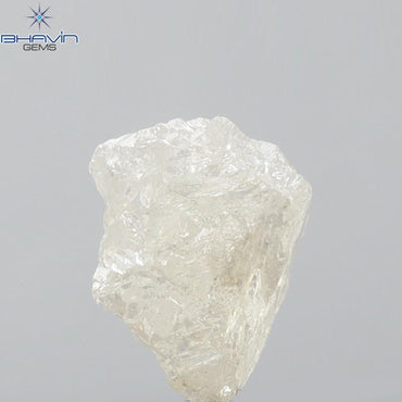 2.55 CT Rough Shape Natural Diamond White Color I2 Clarity (9.73 MM)