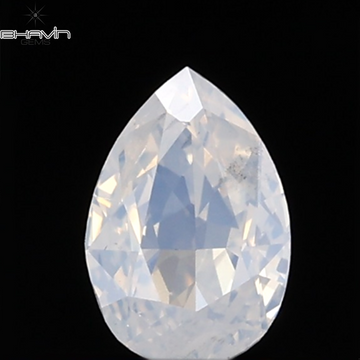 0.29 CT ペアシェイプ ナチュラル ダイヤモンド グリーン (カメレオン) カラー VS1 クラリティ (5.89 MM)