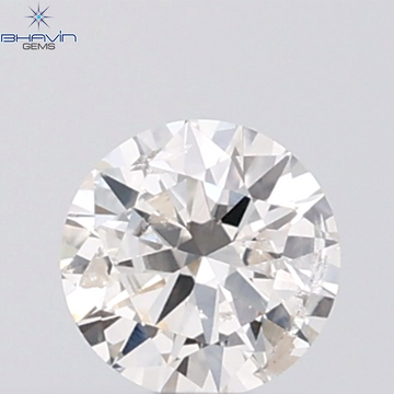 0.18 CT ラウンド ローズ カット シェイプ 天然ダイヤモンド ピンク色 I2 クラリティ (3.86 MM)