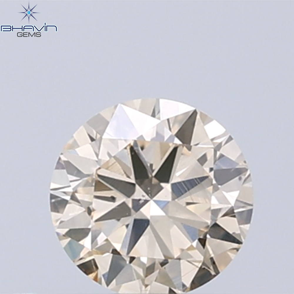 0.18 CT ラウンド ローズ カット シェイプ 天然ダイヤモンド ピンク色 I2 クラリティ (3.86 MM)