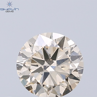 0.30 CT Natural Round Diamond Brown Color Clarity SI (4.28 MM)