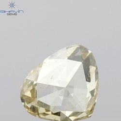 0.18 CT Heart Shape Natural Diamond Green Yellow Color SI1 Clarity (4.10 MM)