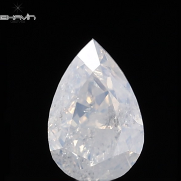 0.29 CT ペアシェイプ ナチュラル ダイヤモンド グリーン (カメレオン) カラー VS1 クラリティ (5.89 MM)