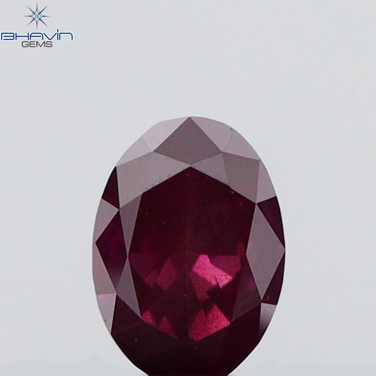 0.18 CT Natural Oval Diamond Enhanced Pink Color Clarity SI1 (4.26 MM)