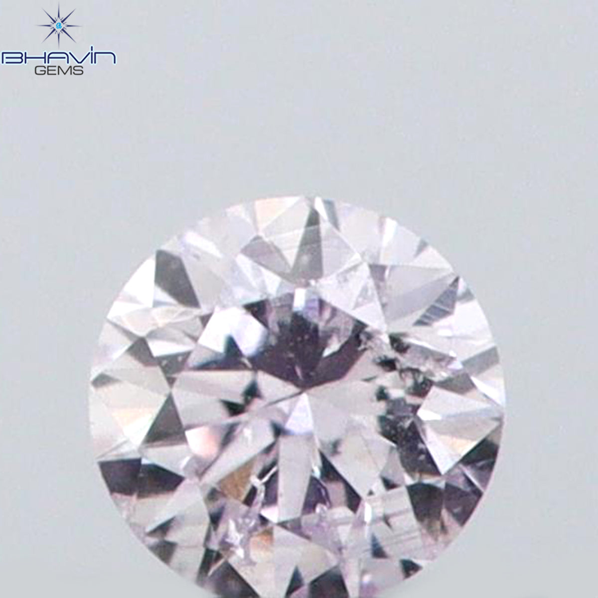 0.02 CT ラウンドシェイプ 天然ダイヤモンド ピンク（アーガイル）カラー SI2 クラリティ（1.57 MM）