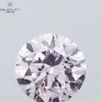 0.02 CT ラウンドシェイプ 天然ダイヤモンド ピンク（アーガイル）カラー SI2 クラリティ（1.57 MM）