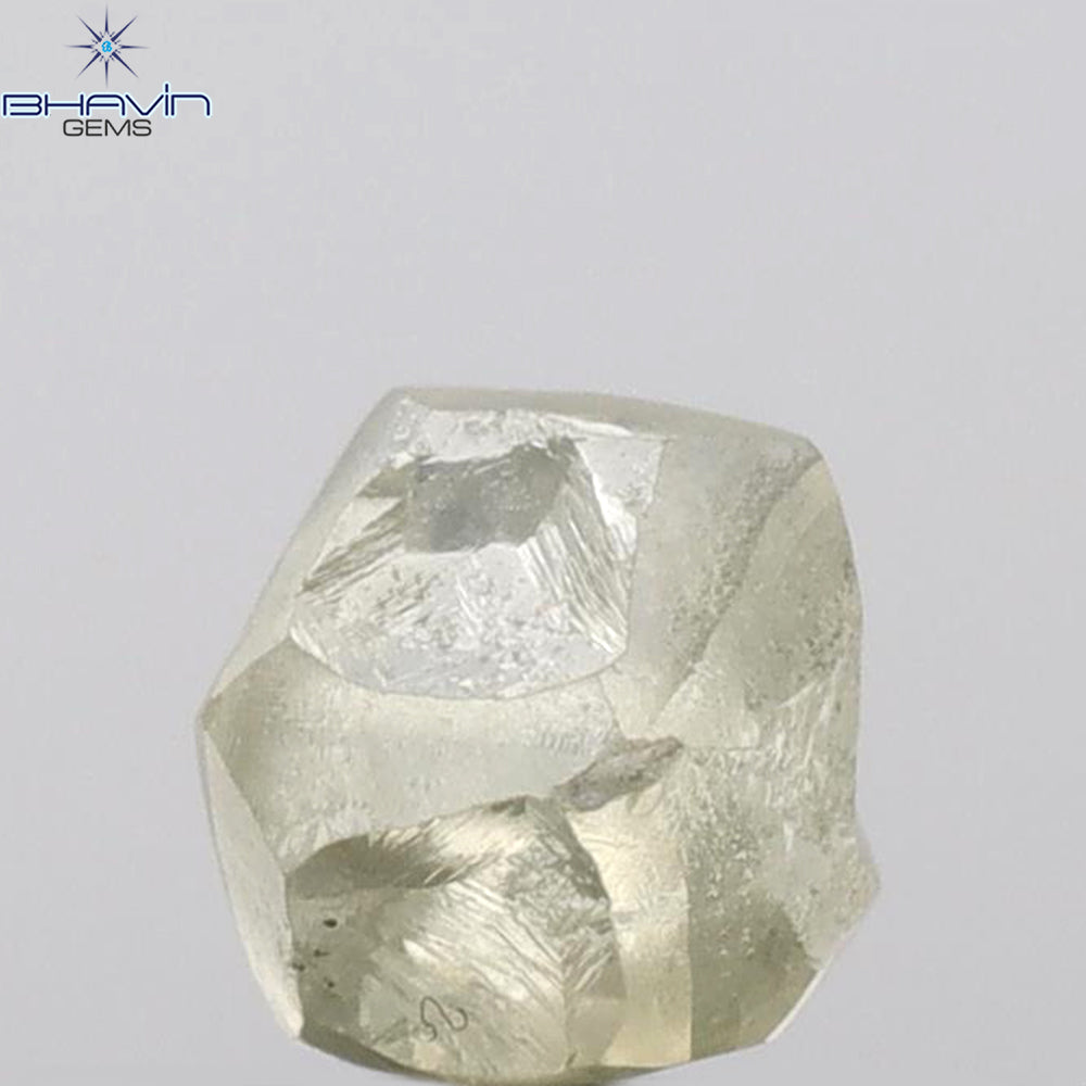 1.79 CT Rough Shape Natural Loose Diamond Yellow (M) Color SI2 Clarity (6.31 MM)