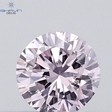 0.04 CT Round Natural Diamond Pink (Argyle) Color VS-SI Clarity