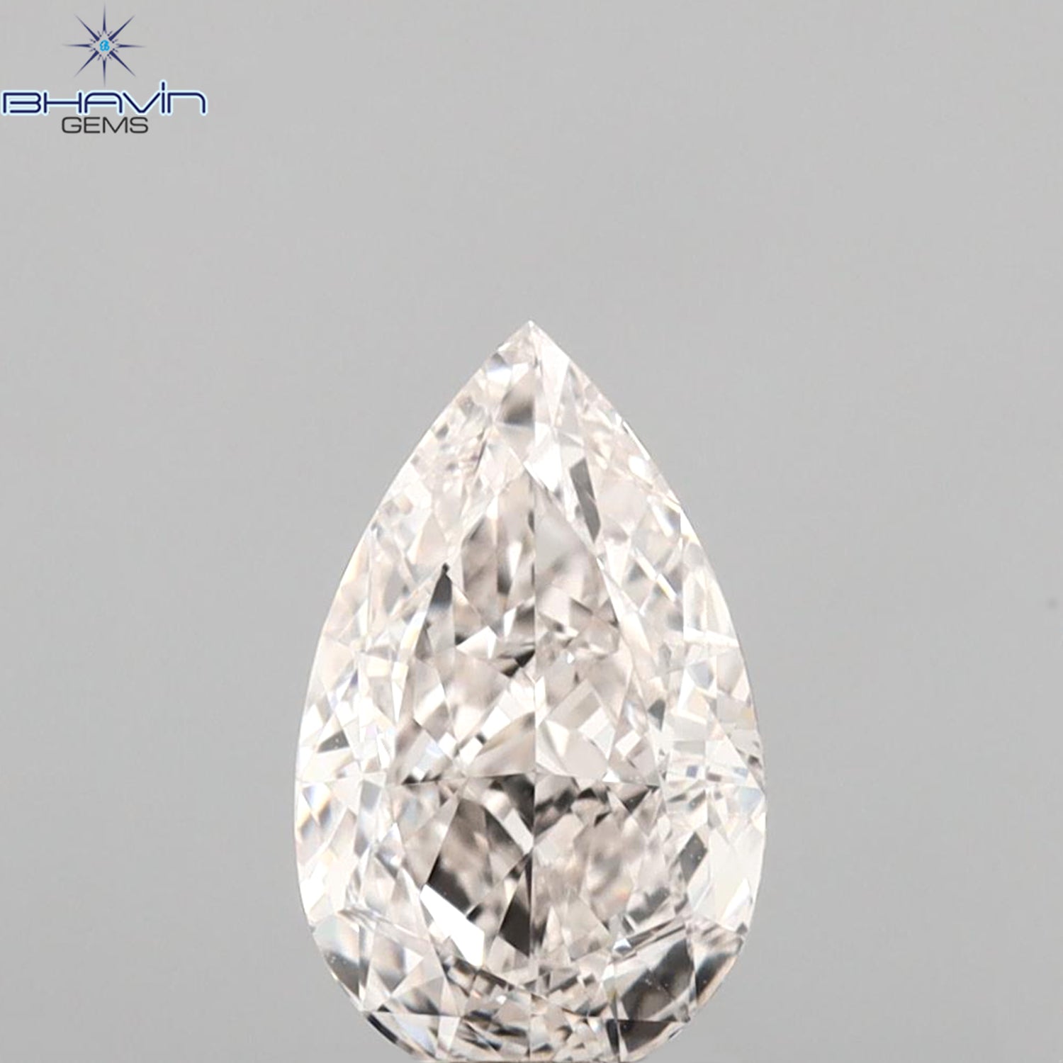 GIA Certified 1.14 CT Pear Natural Diamond Brown Color VS1 Clarity (8.62 MM)