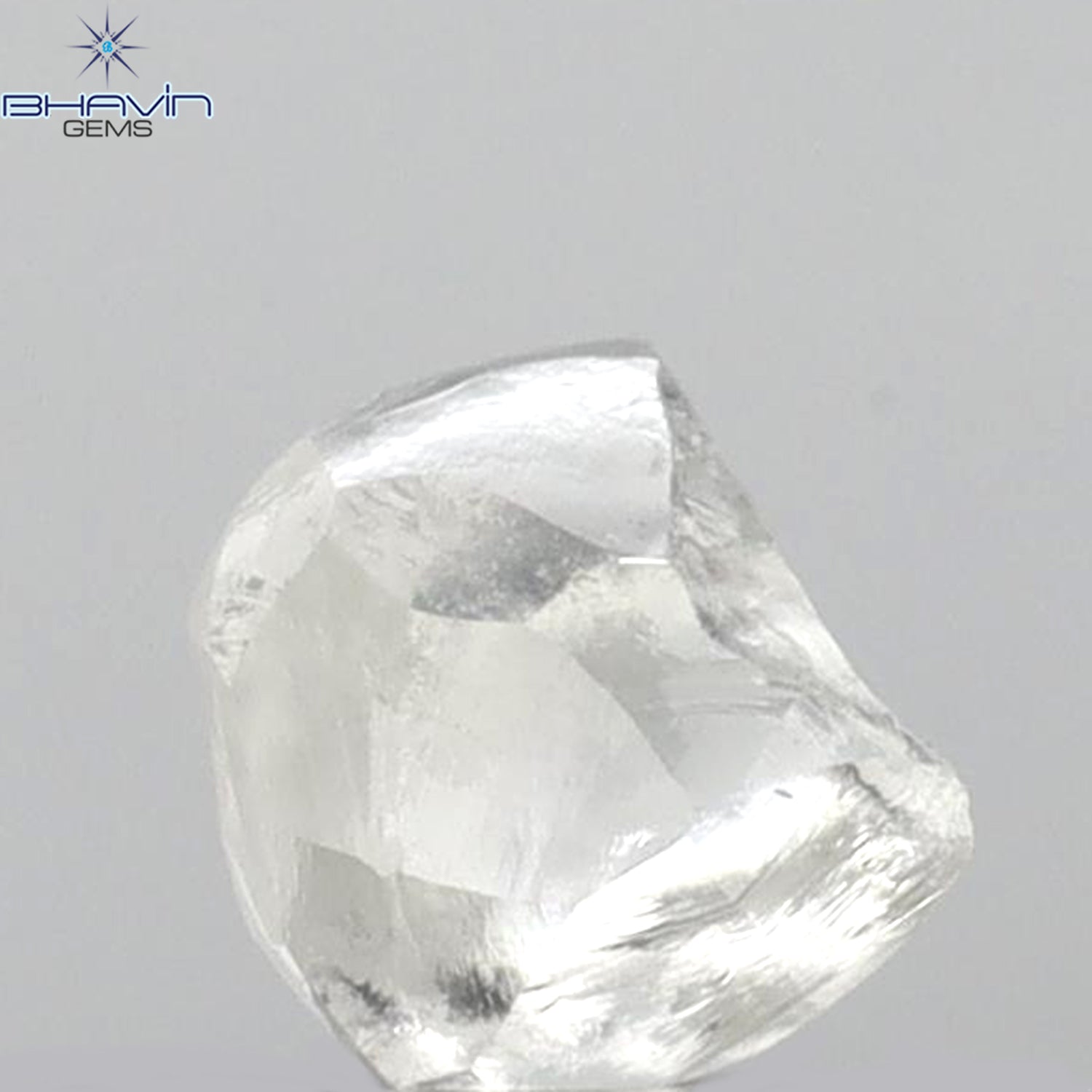 0.44 CT Rough Shape Natural Diamond White Color VS2 Clarity (4.06 MM)