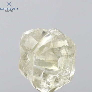 3.29 CT Rough Shape Natural Diamond Yellow Color VS2 Clarity (7.95 MM)