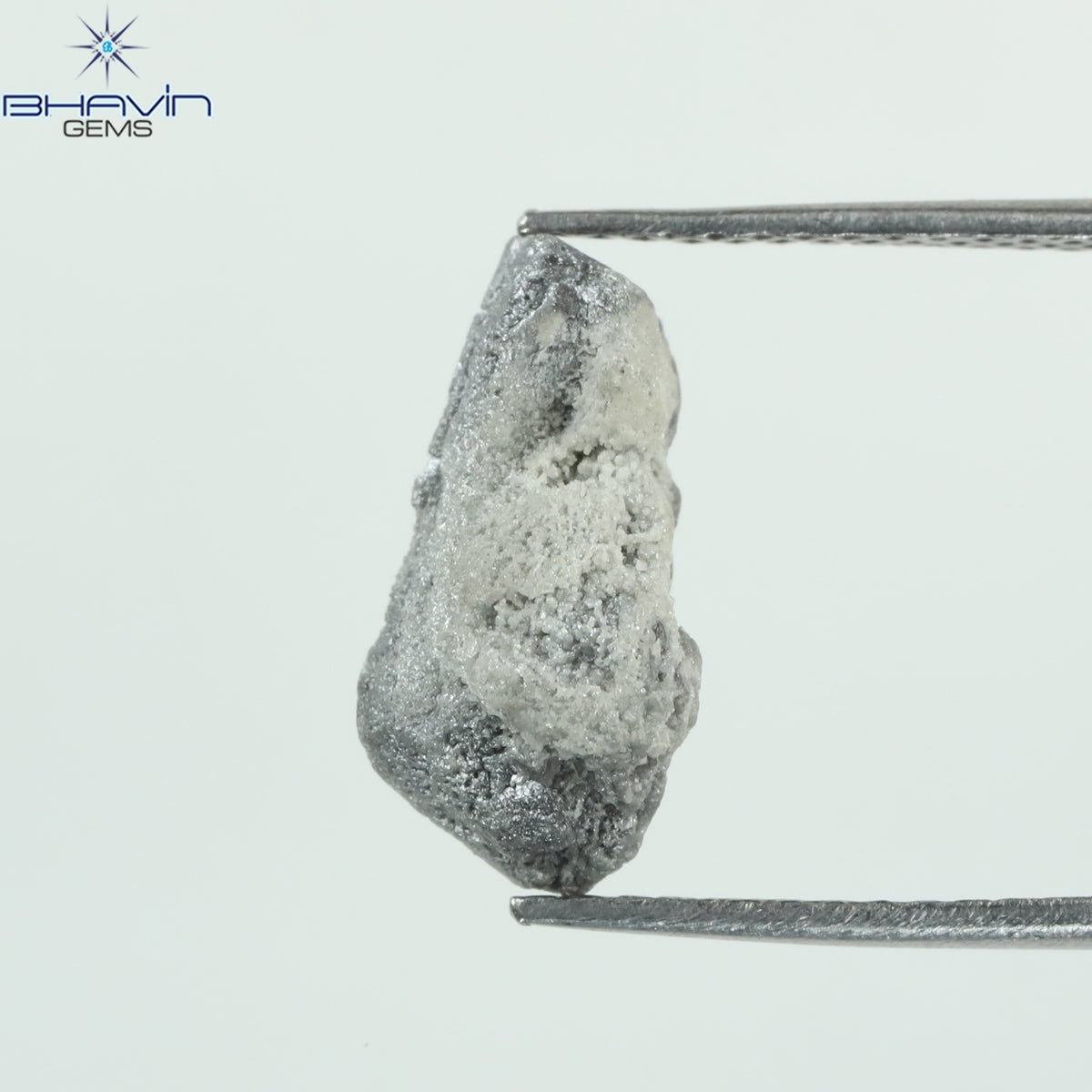 0.79 CT ラフシェイプ ナチュラル ダイヤモンド グレー カラー I3 クラリティ (6.28 MM)