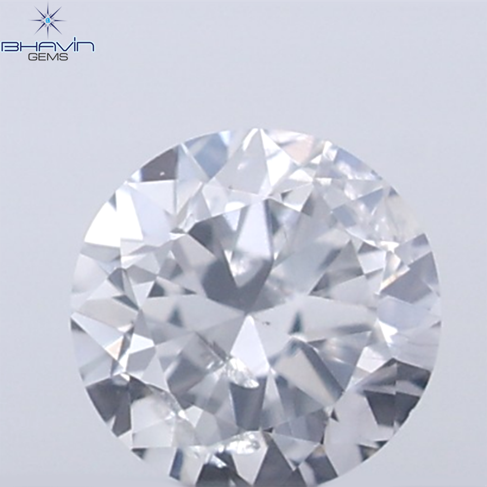 0.18 CT ラウンド ローズ カット シェイプ 天然ダイヤモンド ピンク色 I2 クラリティ (3.86 MM)