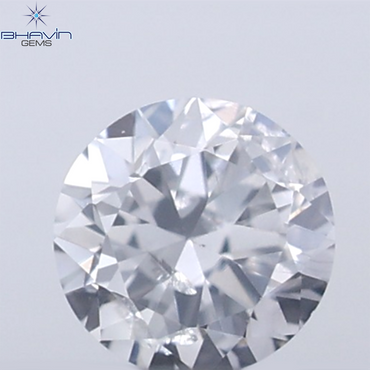 0.07 CT Round Cut Natural Diamond Grey Blue Color SI2 Clarity