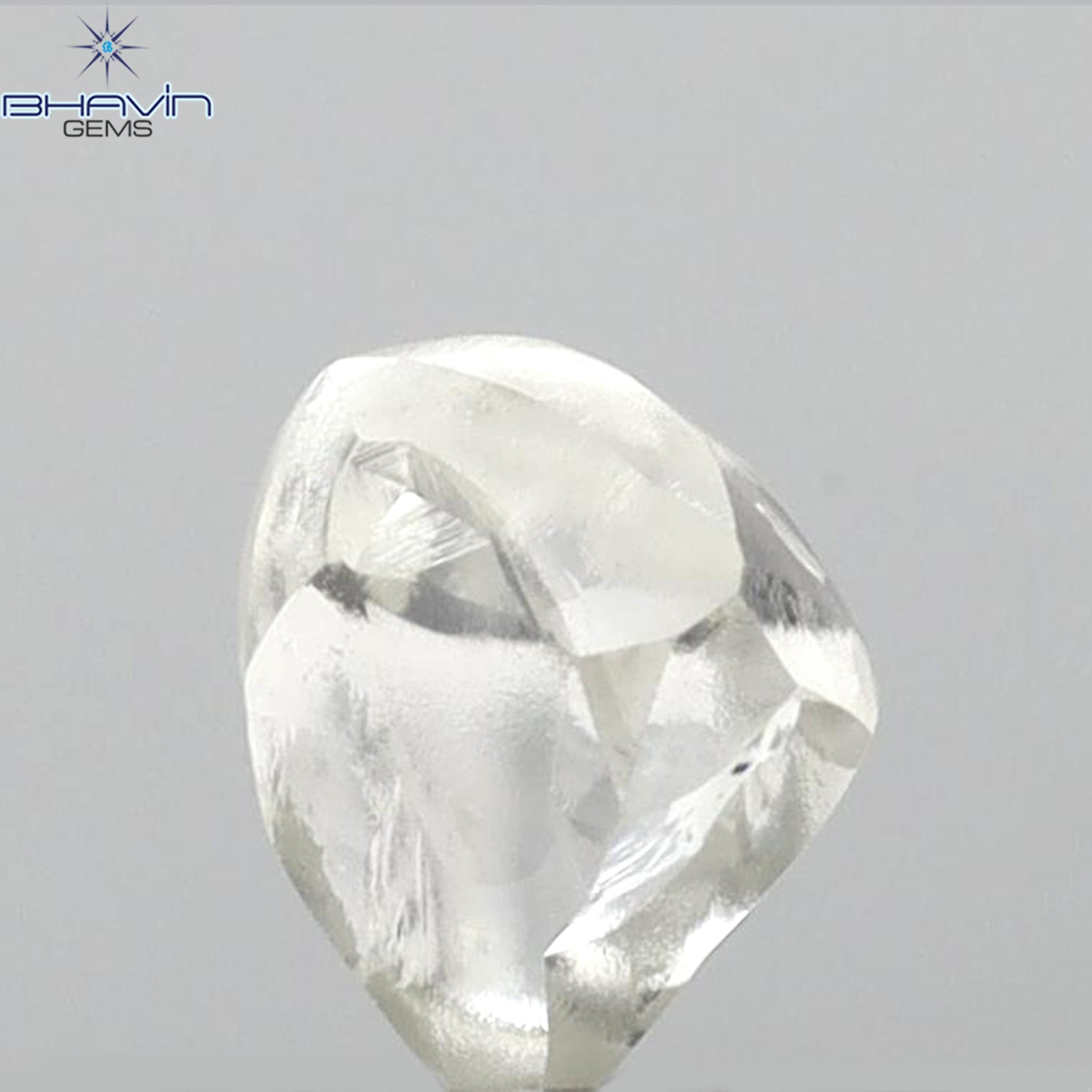 0.62 CT Rough Shape Natural Diamond White Color VS1 Clarity (4.91 MM)