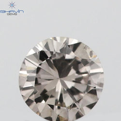 0.06 CT Round Shape Natural Diamond Pink Color VS2 Clarity (2.63 MM)