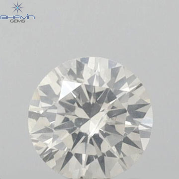 0.21 CT ラウンドシェイプ 天然ルースダイヤモンド ホワイトカラー I1 クラリティ (3.97 MM)