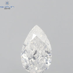 0.25 CT Pear Shape Natural Diamond White Color SI2 Clarity (4.72 MM)