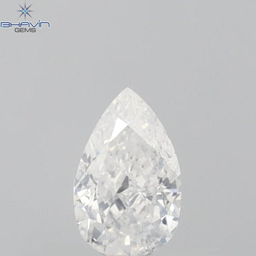 0.25 CT Pear Shape Natural Diamond White Color SI2 Clarity (4.72 MM)