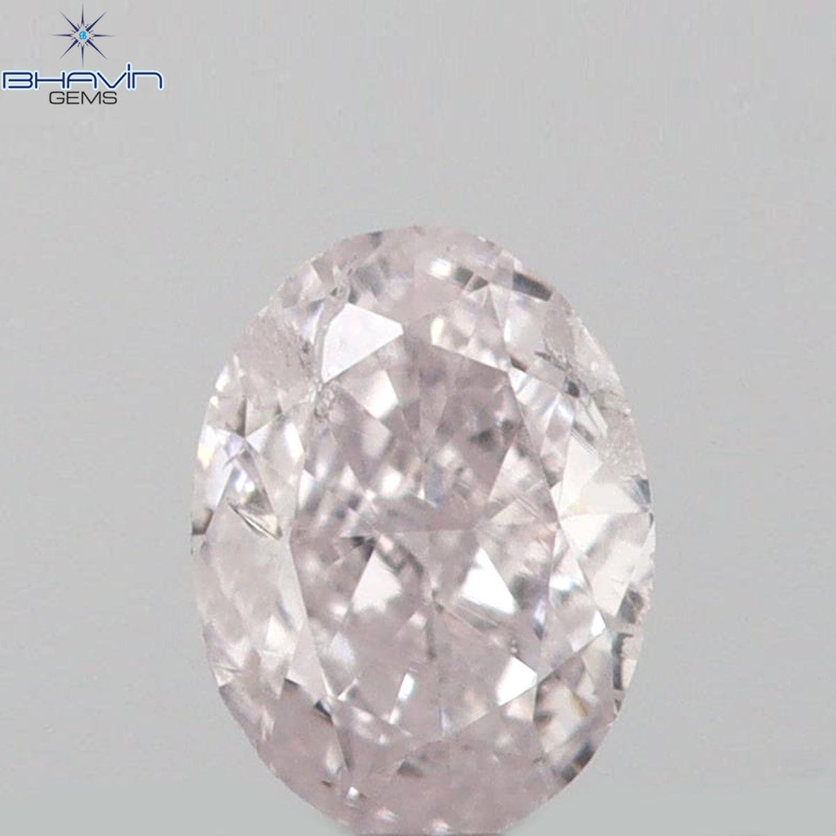 0.09 CT Natural Oval Diamond Pink Color Clarity SI2 (3.31 MM)