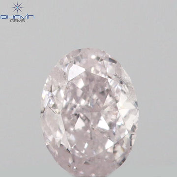 0.09 CT Natural Oval Diamond Pink Color Clarity SI2 (3.31 MM)
