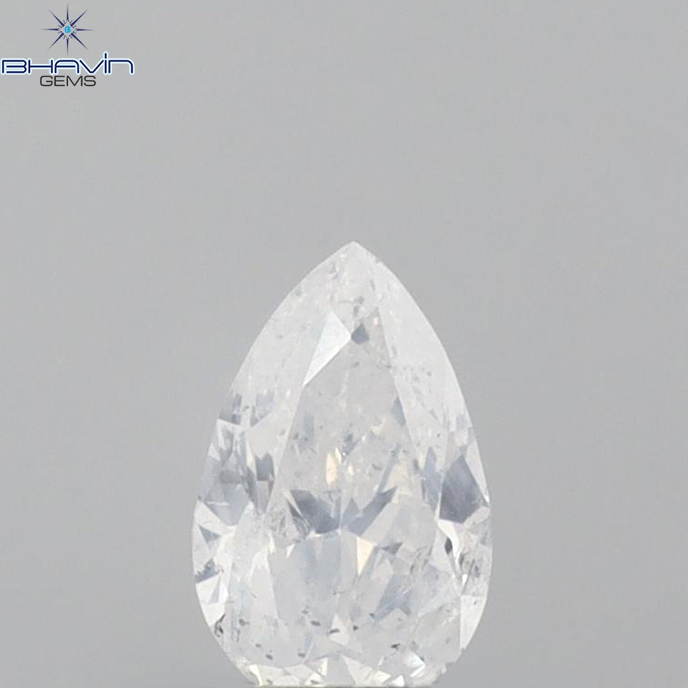 0.30 CT Pear Shape Natural Diamond White Color SI2 Clarity (5.23 MM)