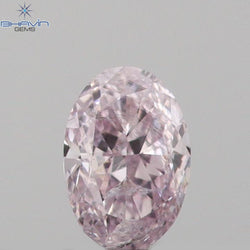 0.07 CT Oval Shape Natural Diamond Pink Color SI2 Clarity (3.07 MM)