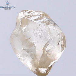 2.58 CT Rough Shape Natural Diamond Brown Color SI1 Clarity (8.12 MM)