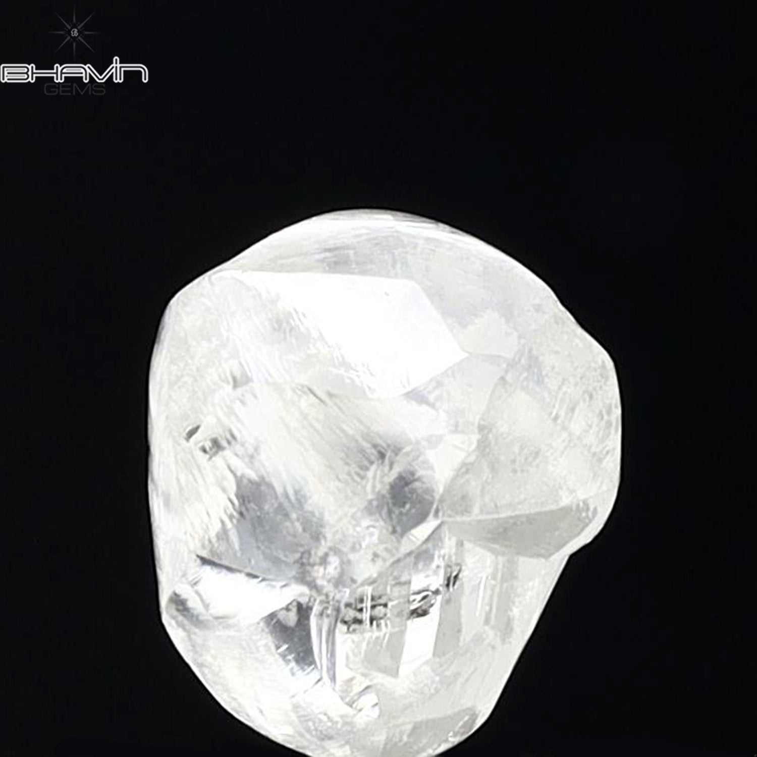 1.88 CT Rough Shape Natural Diamond White Color I1 Clarity (7.61 MM)