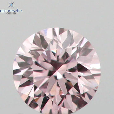 0.03 CT Round Shape Natural Diamond Pink (Argyle) Color VS1 Clarity (2.05 MM)
