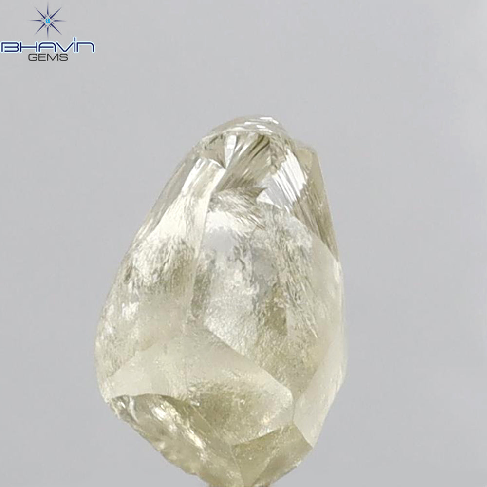 2.24 CT Rough Shape Natural Diamond Yellow Color VS1 Clarity (9.07 MM)