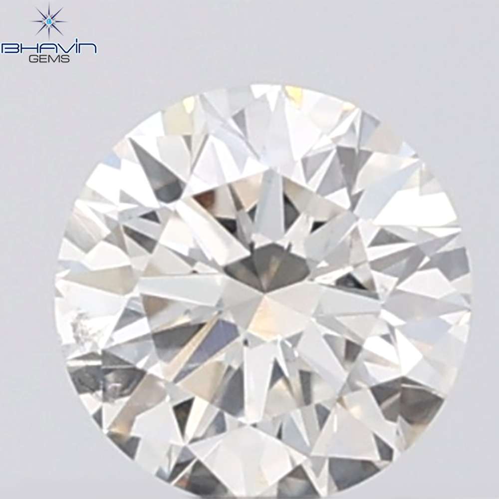 0.18 CT ラウンド ローズ カット シェイプ 天然ダイヤモンド ピンク色 I2 クラリティ (3.86 MM)